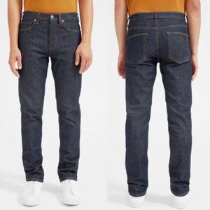 Everlane Men's Dark Wash Blue The High Rise Straight Jeans Size 28 Regul…